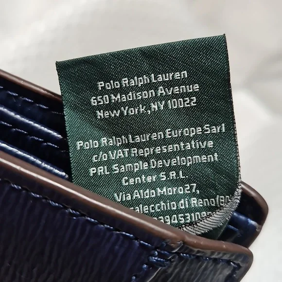 LAUREN RALPH LAUREN NAVY CARD CASE WALLET FOR WOMEN - Picture 10 of 11